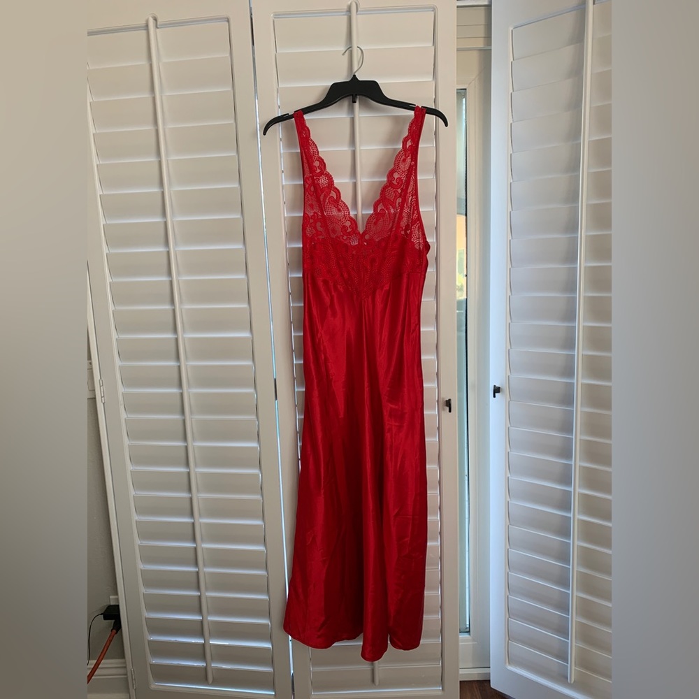 Victoria's Secret Red Lace Nightgown (Gold Label)